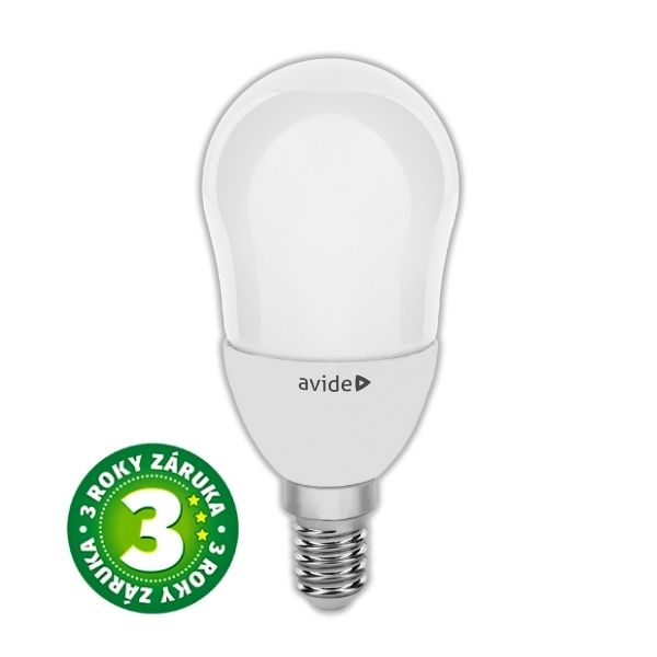 Akce: Prémiová LED žárovka E14 6W 520lm B45 teplá, 3 roky 3+1